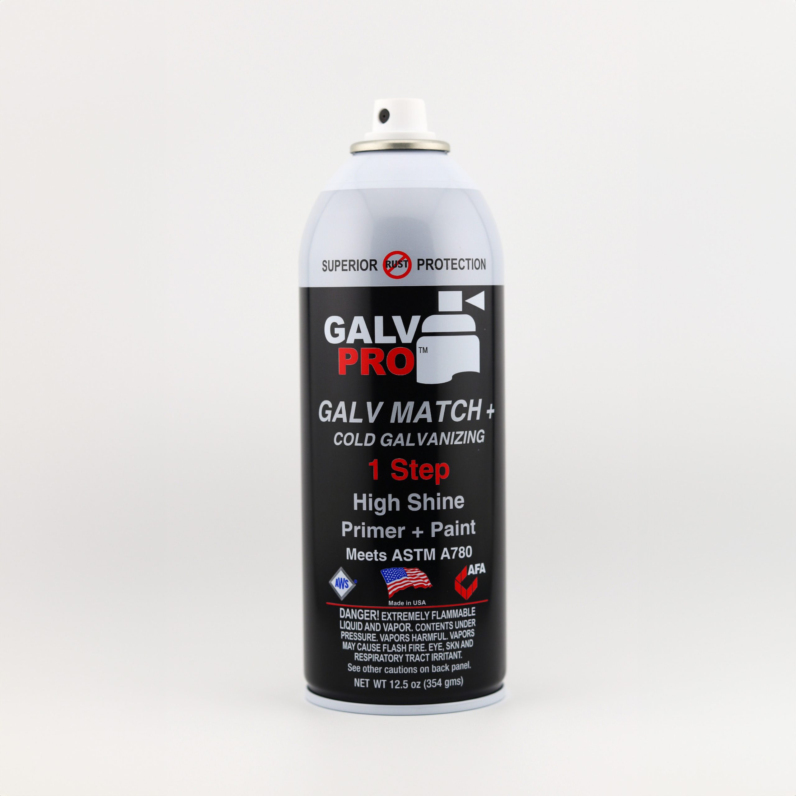 thumbnail interactive-video image 1 of Galv-Match-Plus GMP-100 Cold Galvanizing Paint - 12 Cans - Bright Look Zinc HDG Spray 1 of 4