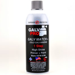 Galv-Match-Plus™ (69% Zinc) | GMP-100 | 12-12.5oz cans per case | Covers up to 40 SF | ASTM A780-09 <span class="bold-desc">Matches Hot Dip</span>