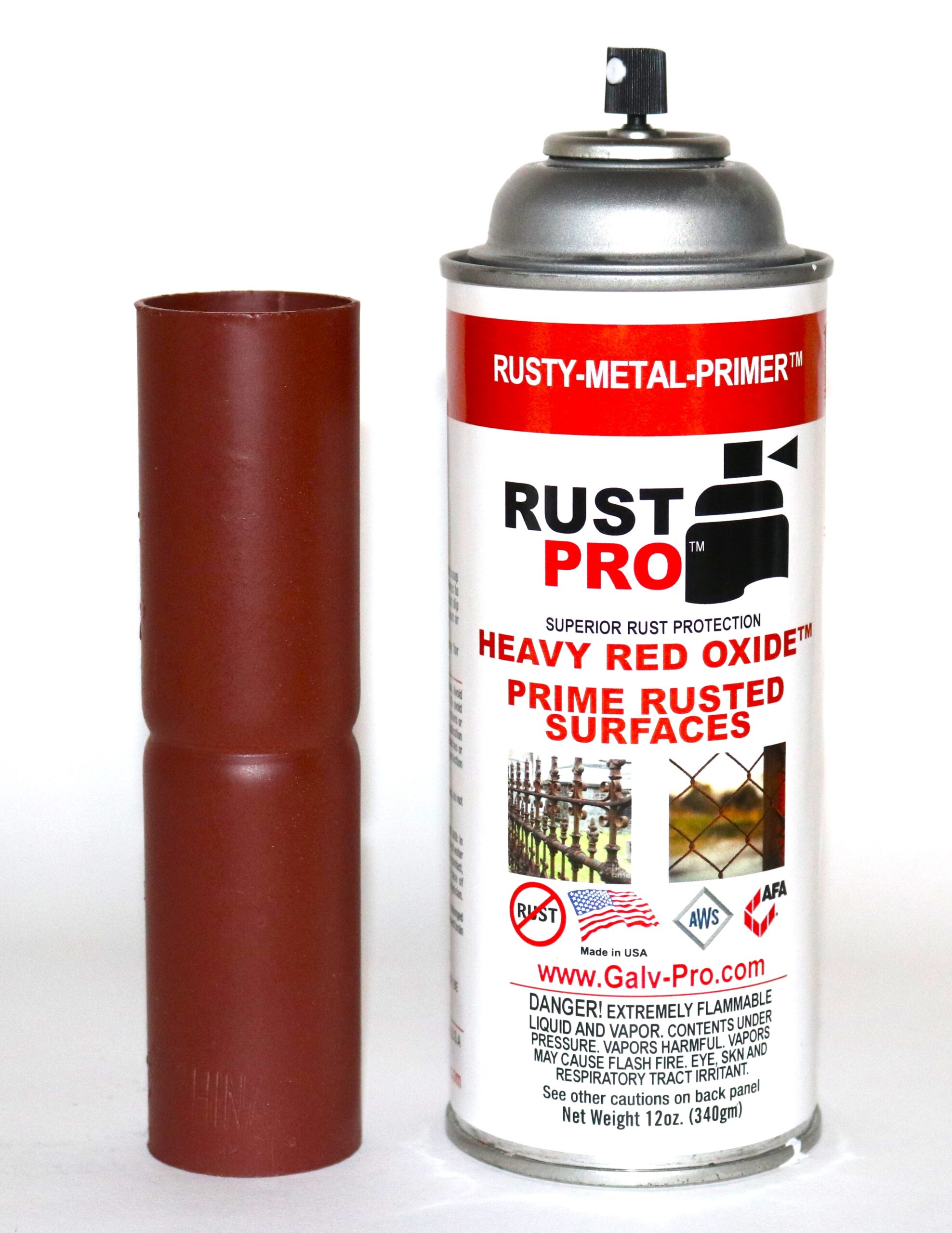 Heavy Red Oxide Primer (hematite oxide), RO-350, 12-12 oz cans per case