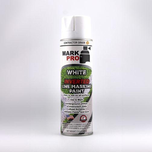 MARK PRO, IMPW-100, WHITE INVERTED MARKING PAINT | 12-17oz cans per case