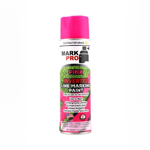 MARK PRO, IMPP-100, PINK INVERTED MARKING PAINT | 12-17oz cans per case